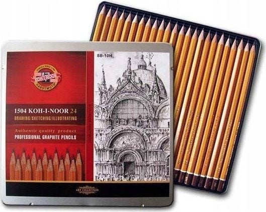 Koh-i-noor grafitblyertspenna 1504 art 8B-10H (24 st)