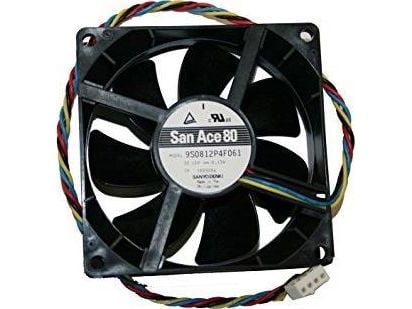 Supermicro FAN-0113L4, Fan, 8 cm, 2800 RPM, Svart