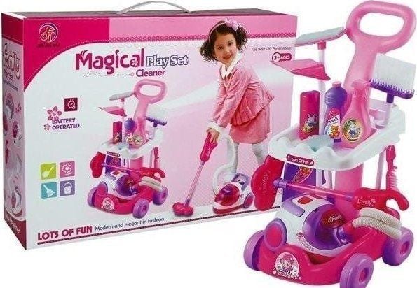 LeanToys for rengjøring med tralle
