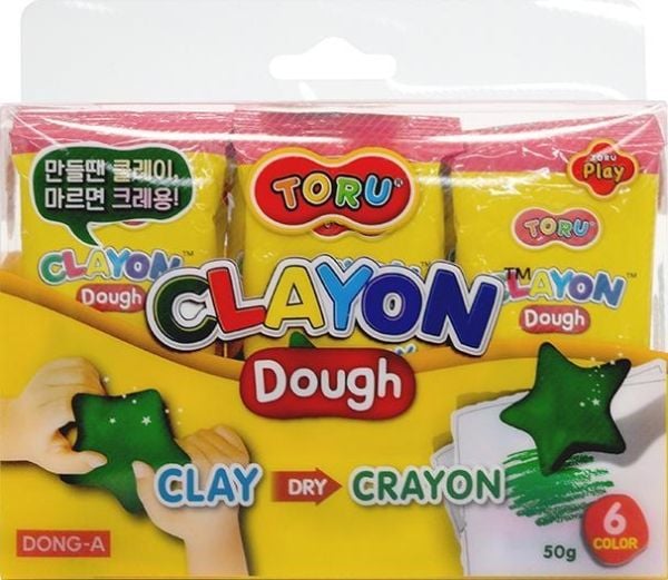 DONG-A DONG-A CRAYON 6 FARGER X 50 G