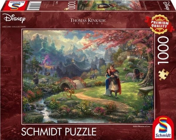 Schmidt Spiele Thomas Kinkade Studios: Disney - Mulan, Jigsaw Puzzle (1000 stykker)