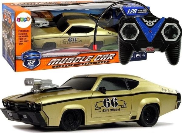 LeanToys Kauko-ohjattava urheiluauto 1:20 kultaa