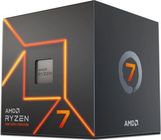 AMD Ryzen™ 7 7700 - 3,8 GHz/5,3 GHz - 8 ydintä - 16 säiettä - 32 Mt välimuisti - Kanta AM5 - Laatikko | AMD Wraith Prism