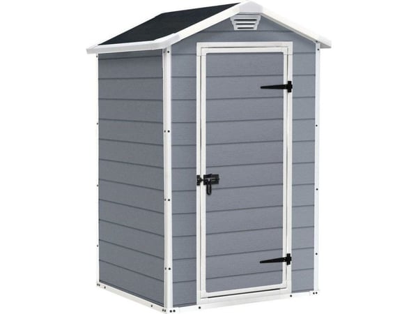 KETER HOUSE HAGEHAGE 4x3 GRÅ/HVIT 128 x 94 x 196cm