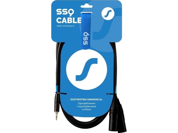 SSQ MIXLR3 - 3,5 mm stereo jack - 2x XLR męski