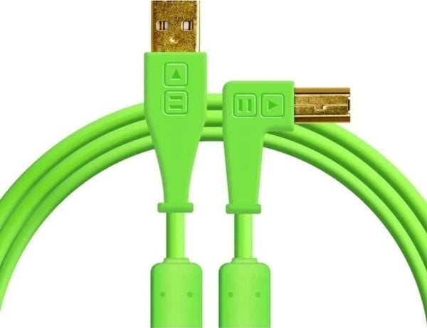 Kabel USB DJ TECHTOOLS DJ TECHTOOLS- Chroma Cable USB 1.5 m- łamany- zielony