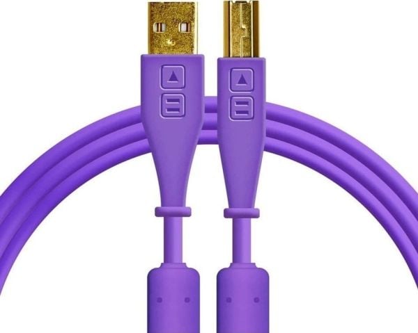 TECHTOOLS Chroma USB DJ-kaapeli 1,5 m suora violetti