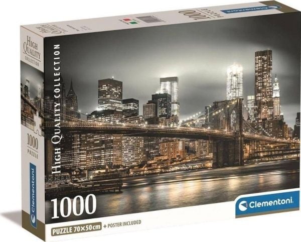 Clementoni New York Skyline, 1000 stykker, By, 10 år