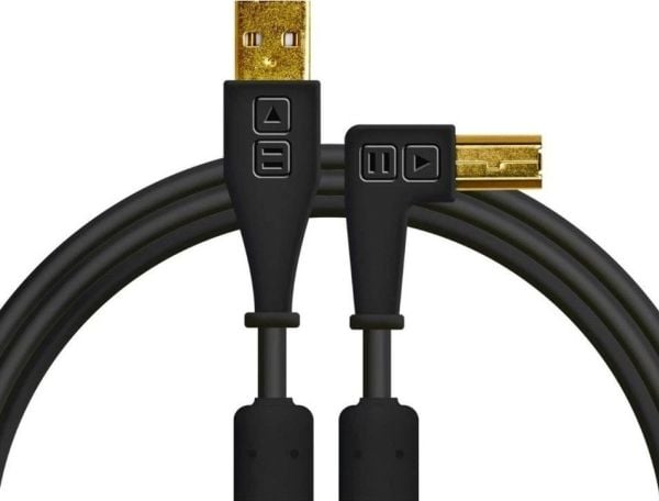 Kabel USB DJ TECHTOOLS Chroma Cable USB 1.5 m łamany czarny