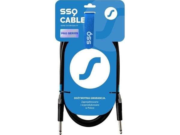 SSQ JMPJMP5 PRO - Neutrik mono jack kabel - Neutrik mono jack kabel - 5 m, Sort