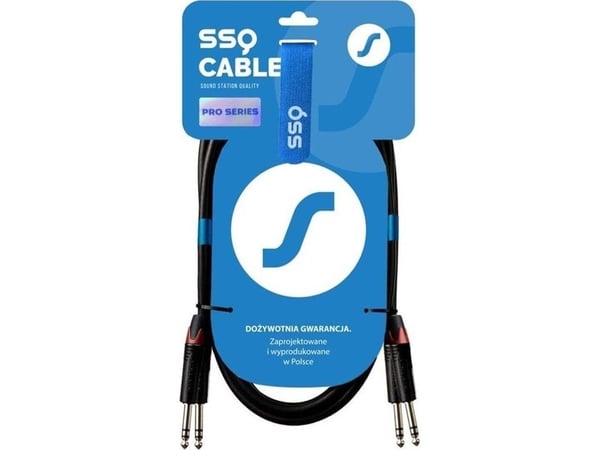 Kabel SSQ JSJS2 PRO - 2x jack stereo 6,3mm - 2x jack stereo 6,3mm NEUTRIK