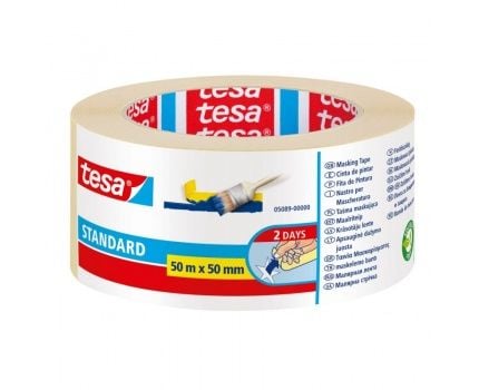 TESA Nastro i brevlim 50 mm x 50 m, 50 m, Beige, Papir, 50 mm, 1 stk