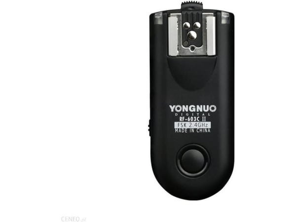 Yongnuo RF603C II blixtsändare set med C1, för Canon-kablar
