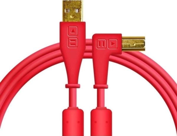 Kabel USB DJ TECHTOOLS Chroma Cable USB 1.5 m łamany czerwony