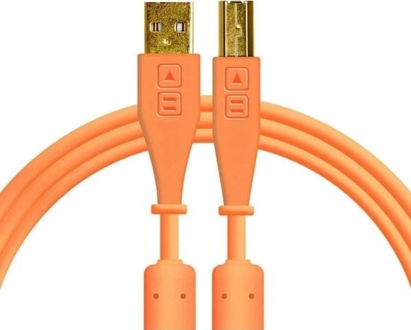 DJ TECHTOOLS DJ TECHTOOLS- USB Chroma-kabel 1,5 m- rak- orange