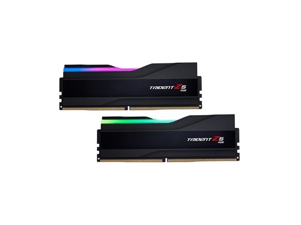 G.Skill Trident Z5 RGB - DDR5 - sett - 64 GB: 2 x 32 GB - DIMM 288-pin - 6400 MT/s / PC5-51200 - CL32 - 1.4 V - ikke-bufret - ikke-ECC - matt svart...
