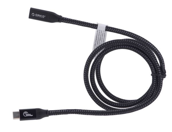 Orico USB-kabel USB-C til USB-C 1 m svart (CY32-10-BK-BP)