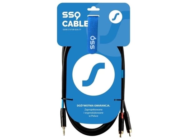 SSQ MiJRCA1 - kabel mini stereo jack - 2x RCA, 1 meter