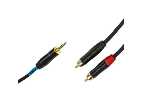 SSQ MiJRCA1 - kabel mini stereo jack - 2x RCA, 1 meter