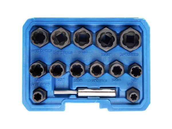 Kunzer 7SA14.1 hylsdrejer 8–19 mm 5/16, 1/2, 7/16, 3/8, 1/4, 9/16, 5/8, 11/16, 3/4 3/8
