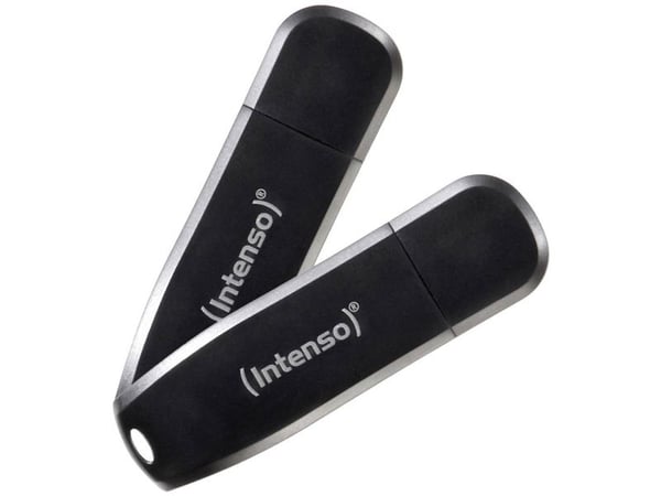 Intenso Speed Line - USB-flashstasjon - 64 GB - USB 3.2 Gen 1 - svart (en pakke 2)