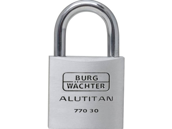Burg Wächter 36021 Hengelås 30,00 mm i aluminium med nøkkellås