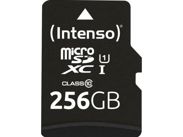 Intenso - Flash-minneskort (microSDXC till SD-adapter inkluderad) - 256 GB