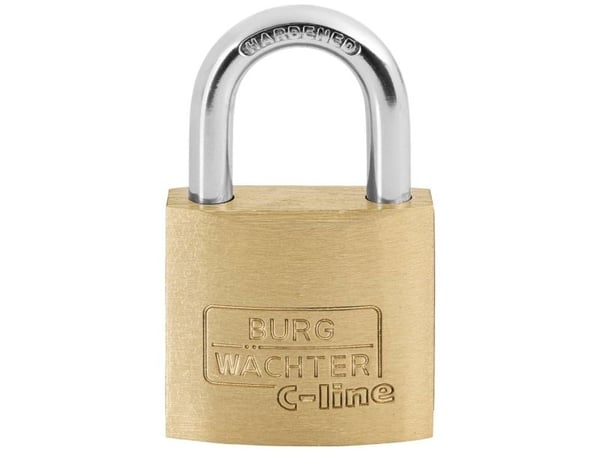 Burg Wächter 3001 hänglås 30,00 mm mässing - olika nyckellås