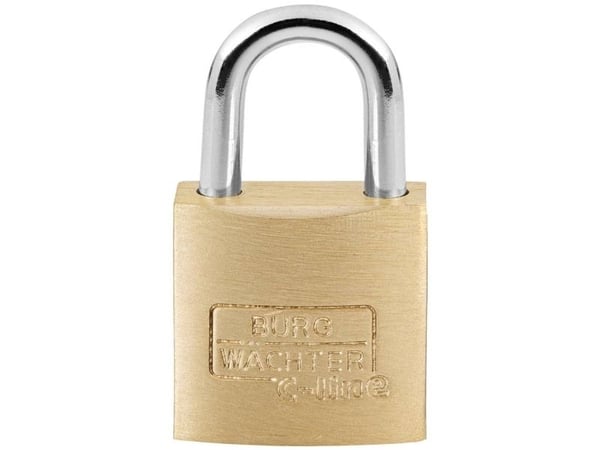 Burg Wächter 2961 Hengelås 25,00 mm Various Brass Key Lock