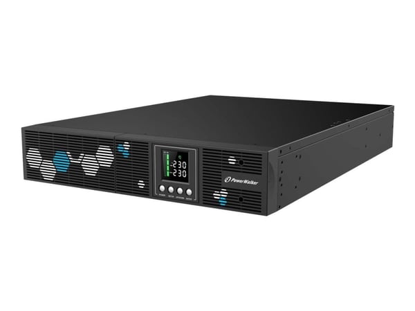 PowerWalker VI 3000 RLP - UPS (kan monteres i rack) - AC 165-290 V - 2700 watt - 3000 VA - enkeltfase - 9 Ah - RS-232, USB - utgangskontakter: 8 - 2U