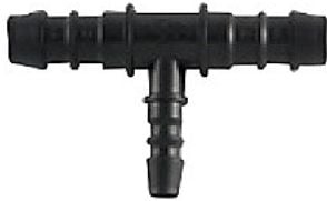 Sauermann T-stycke 6-2x10 mm PVC svart