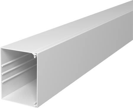 OBO WDK Kaapelikanava täydellisenä sis. kaapelipidikkeen Korkeus 100 mm, Leveys 130 mm, Pituus 2000 mm Valkoinen ral 9010 lyijytön muovi - (2 metriä)