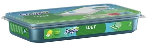 Swiffer Citrus Fresh kosteuspyyhkeet lattioille 10 kpl Swiffer Citrus Fresh kosteuspyyhkeet lattioille 10 kpl