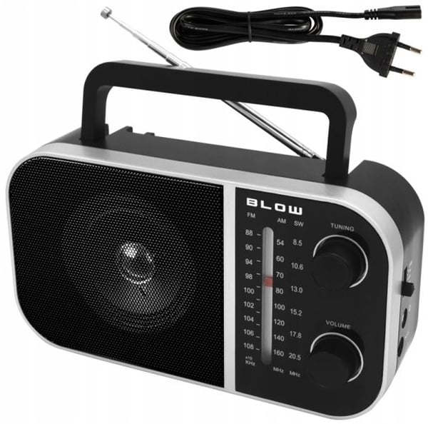 AM/FM RA6 bærbar analog radio