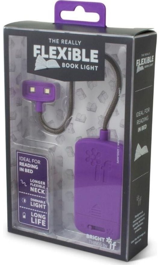 Flexibel boklampa lila