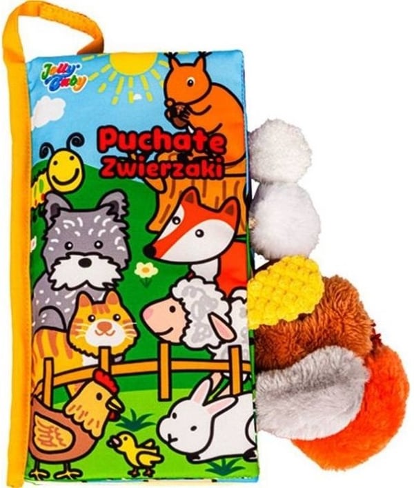 Jolly Baby Book Fluffy Animals Tails 0m+ Jollybaby