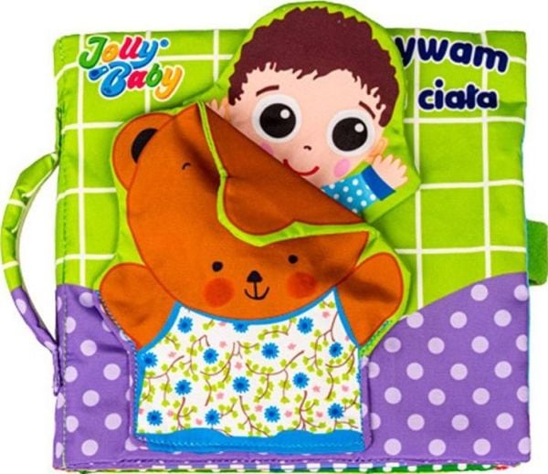 Jolly Baby “Ksiazeczka” aktivitetsbok for å oppdage kroppsdeler 6m+ (Jollybaby)