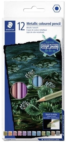 Staedtler Metallic, Metallisk, Flerfarget, 12 stykker