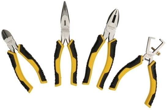 Stanley STMT1-74179, Tångset, Svart, Gul, 20 cm, 200 mm, 400 mm, 60 mm