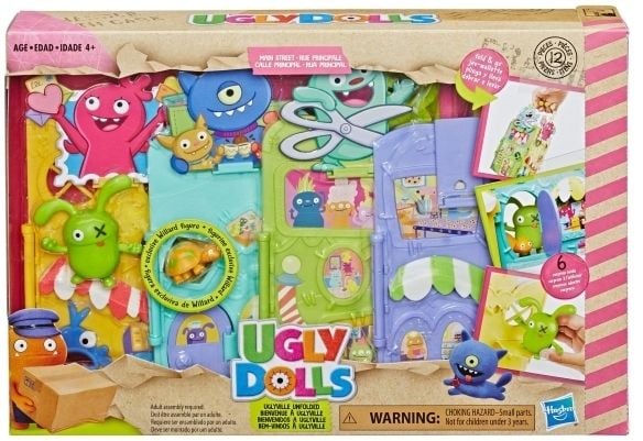 Hasbro Uglyville Unfolded Main Street Playset and Portable Tote, 4 år, Flerfarget
