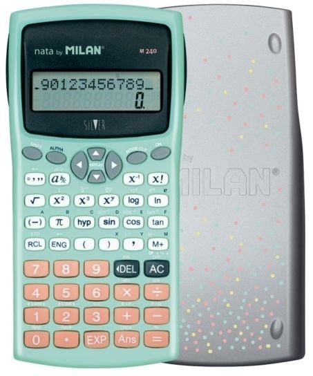 Laskin Milan Tieteellinen laskin 240 toimintoa hopea MILAN MILAN