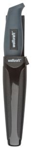 wolfcraft GmbH 4085000, Bondekniv, Camper/scout, Spydspiss, Rustfritt stål, Sort, 9,5 cm
