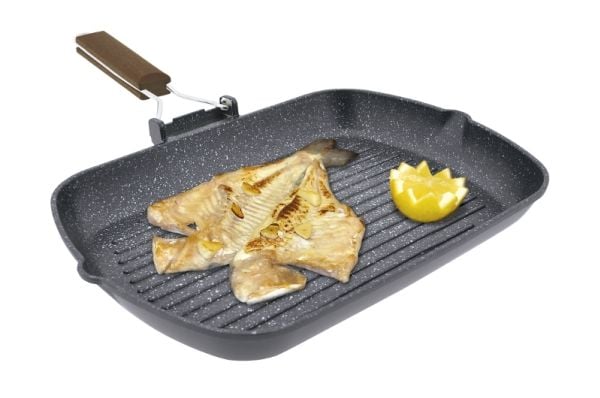 JATA GP35 Kilimanjaro, Rektangulær, Grillpanne, Sort, PFLUON, Kilimanjaro, Aluminium