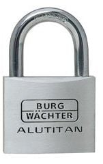 BURG-WÄCHTER 770 Alutitan, Tradisjonell, Nøkkellås, Bruk bare én nøkkel, Sykkel, Koffert, Verktøy boks, Aluminium, Titan, Aluminium