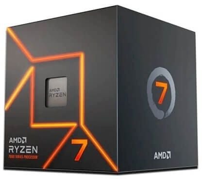 AMD Ryzen 7 7700 - 3.8 GHz - 8-core - 16 tråder - 32 MB cache - Socket AM5 - Boks