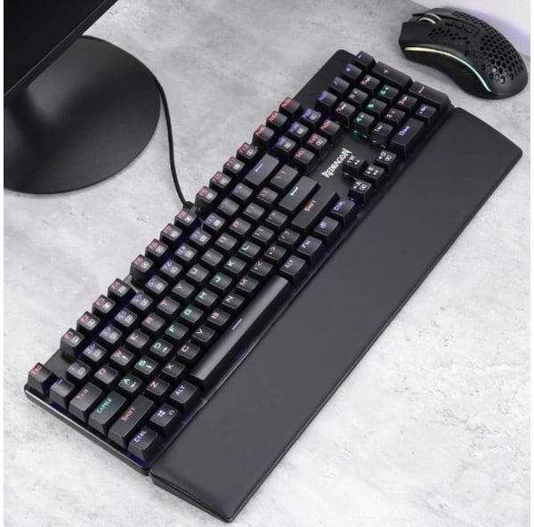 REDRAGON P036, Lær, Memory skum, Plast, Gummi, Syntetisk, Sort, 359 mm, 73 mm, 20 mm, 359 x 73 x 20 mm