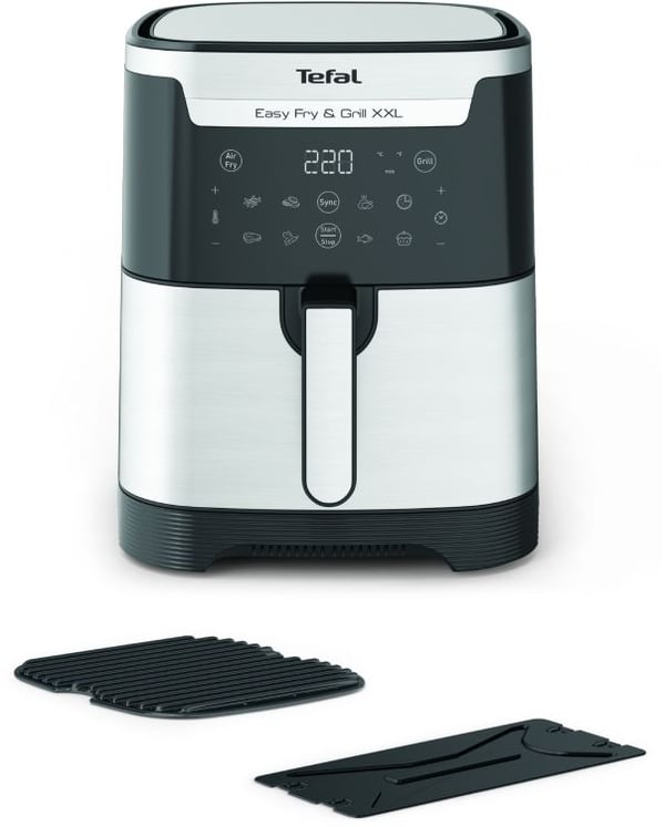 Tefal Easy Fry & Grill XXL EY801D15 - Varmluftsteker - 6.5 liter - 1.83 kW - rustfritt stål