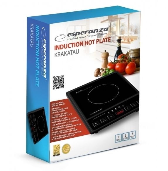 Esperanza EKH011 Induktioliesi musta