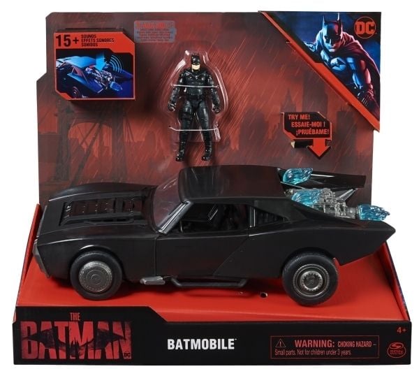 DC Comics Batmobile, Auto, Batman, 4 vuosi/vuosia, Muovi, Musta