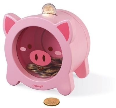 Janod Swinka Puinen säästöpossu